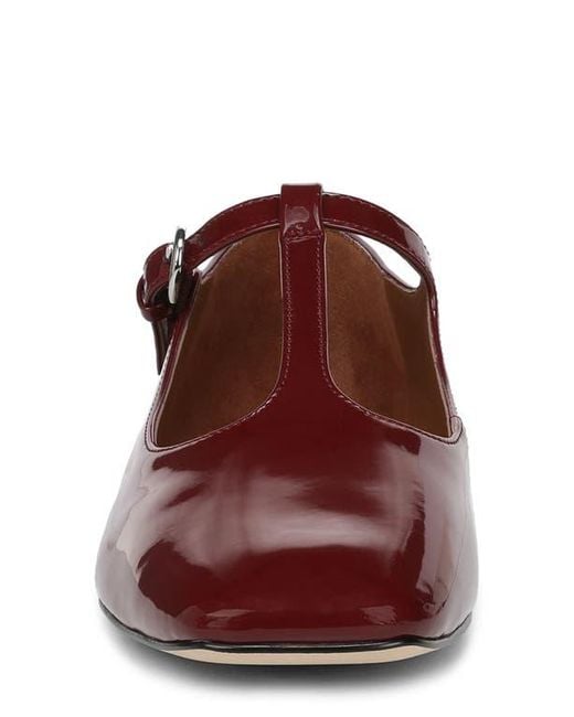 Sarto Red Flexa Astoria T-Strap Flat