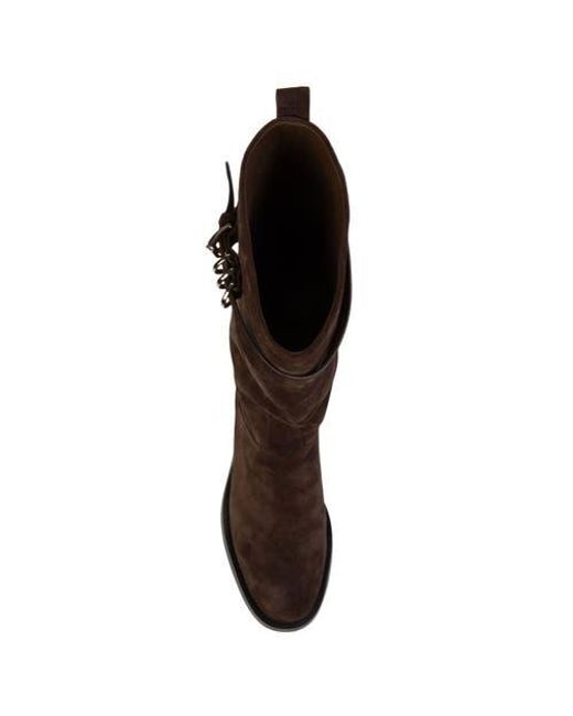 Black Suede Studio Brown Ashley Suede Boot