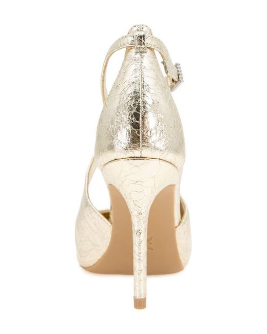 BCBGMAXAZRIA Metallic Bromi Ankle Strap Pump