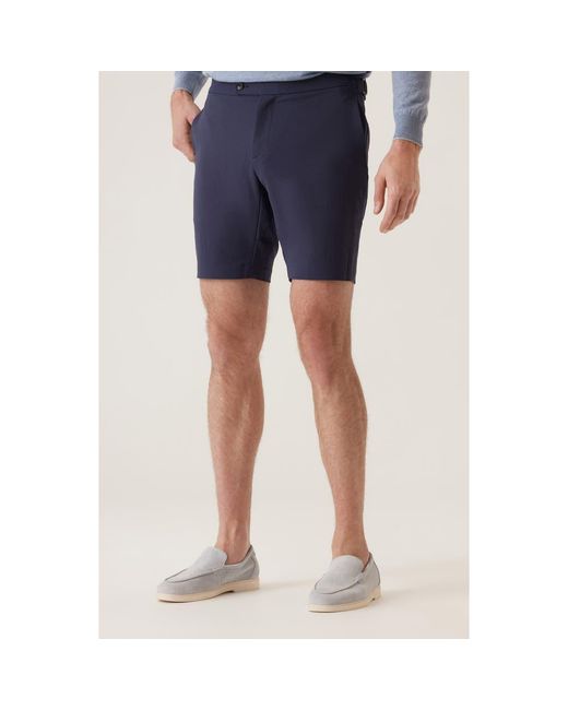 Dek Blue Discovery D-Ring Supernatural Sateen Bermuda Shorts for men
