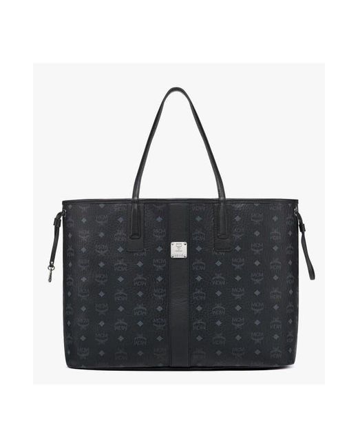MCM Black Large Reversible Liz Shopper