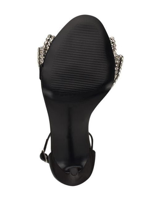 Nine West Black Tansie Ankle Strap Sandal