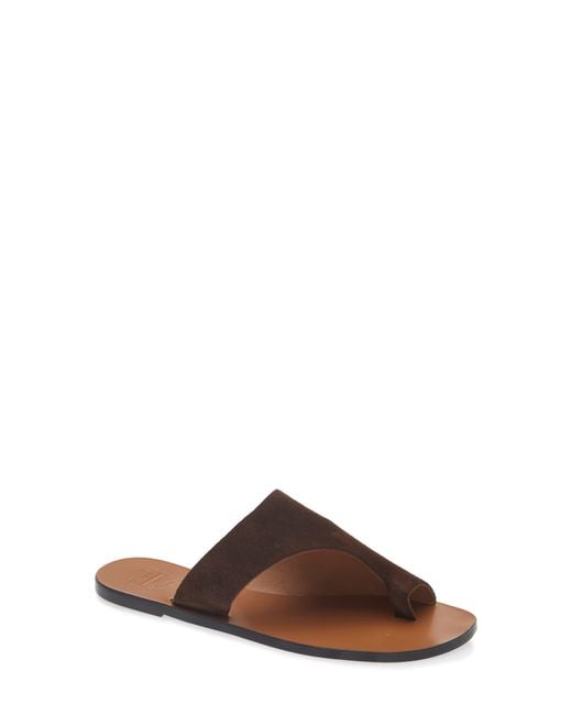 Atp Atelier Brown Rosa Toe Loop Sandal