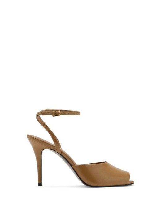 Mango Green Ankle Strap Peep Toe Sandal