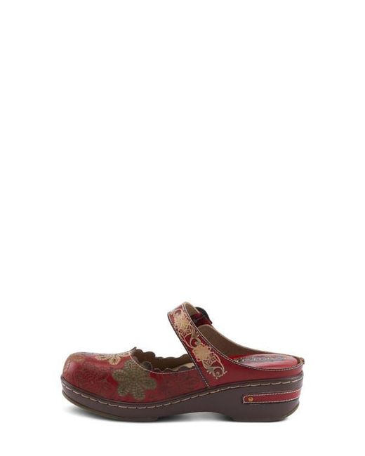 Spring Step Brown Flochino Platform Mule
