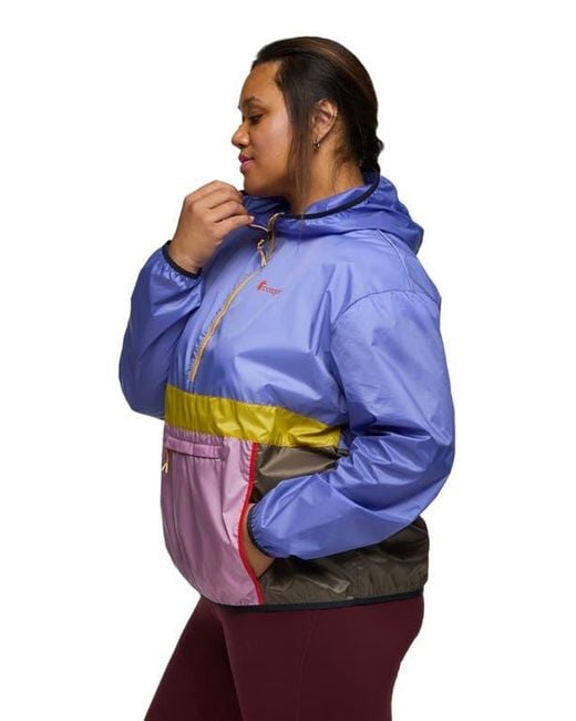 COTOPAXI Blue Teca Half-Zip Windbreaker