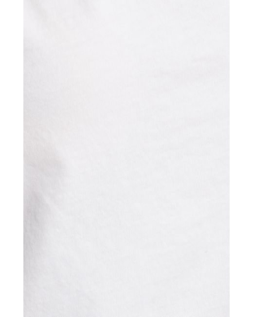 Nation Ltd White Randa Draped One-shoulder Cotton Top