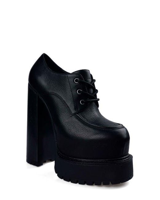 Zigi Tina Lace-Up Platform Shoe in Black | Lyst