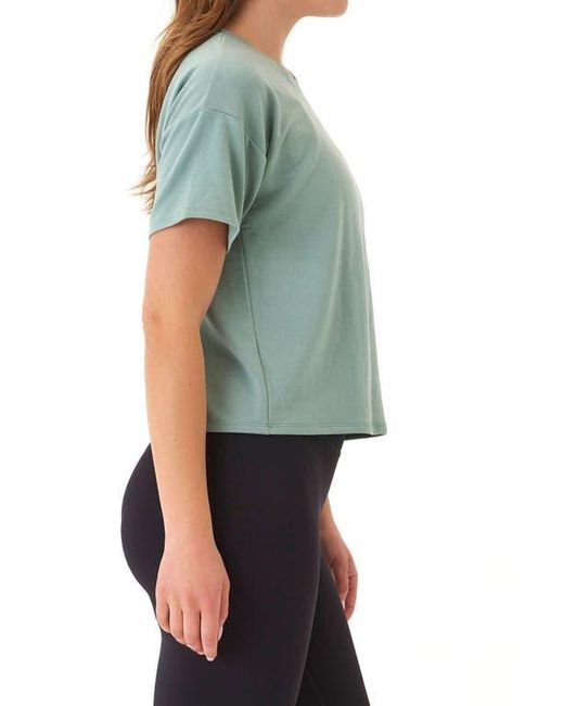 Threads For Thought Blue Shana Drop Shoulder Terry Top