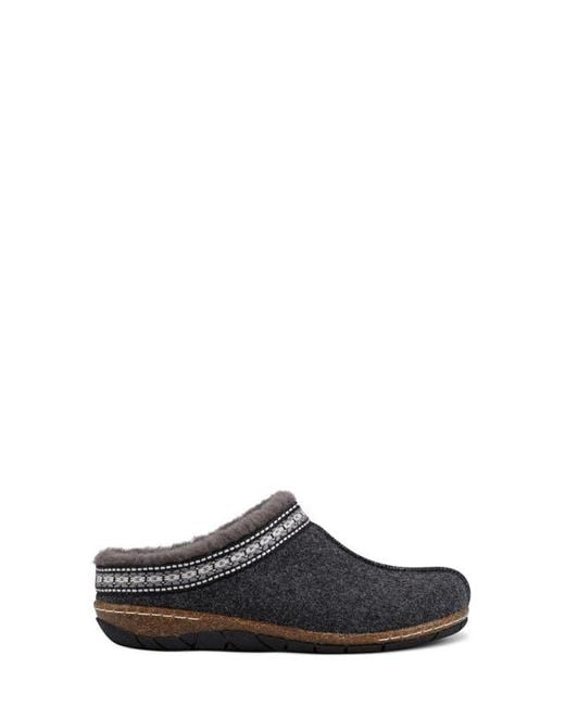 Earth Gray Elya Faux Fur Clog