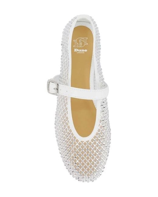 Dune White Haislee Mary Jane Flat