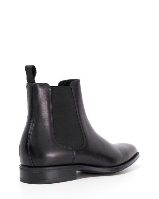 Dune Black Matchin Plain Toe Chelsea Boot for men