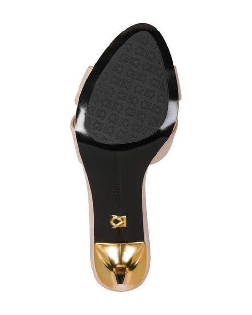 Donna Karan White Samson Slide Sandal