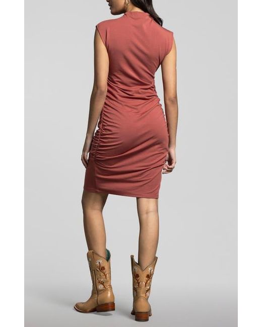 WEEKEND LOS ANGELES Gray Bonnie Ruched Body-Con Dress