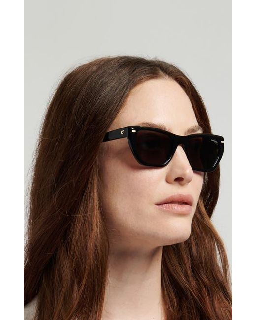 Carrera Black 52Mm Rectangular Sunglasses