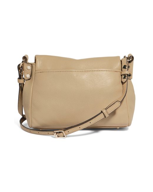 Aimee Kestenberg Gray Mini Zen Leather Crossbody Bag