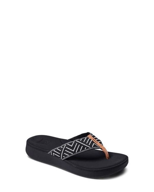 Reef White Cushion Cloud Platform Flip Flop