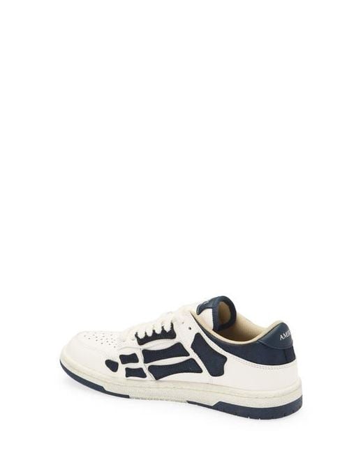 Amiri White Denim Skel Low Top Sneaker