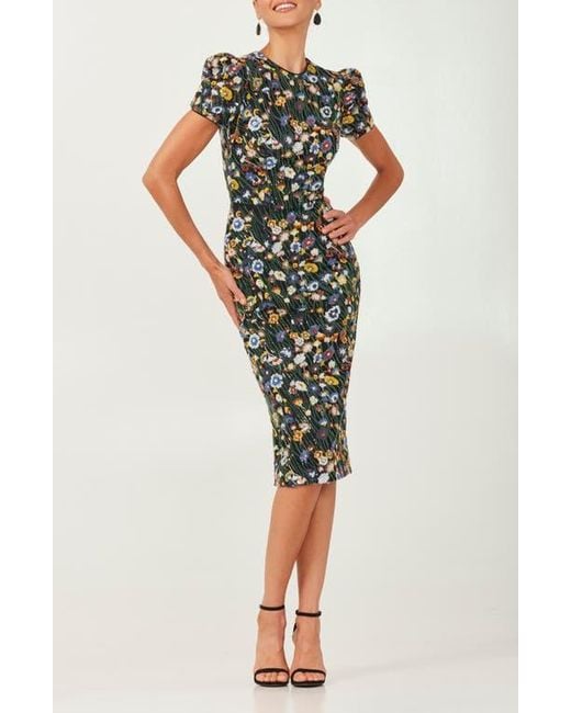 helsi embroidered sheer dress the Label Julissa 3D Floral Appliqué Strapless Minidress in Multi main image 0