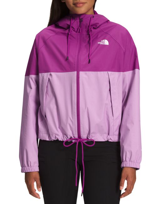 The North Face Antora Waterproof Rain Jacket in Purple Lyst