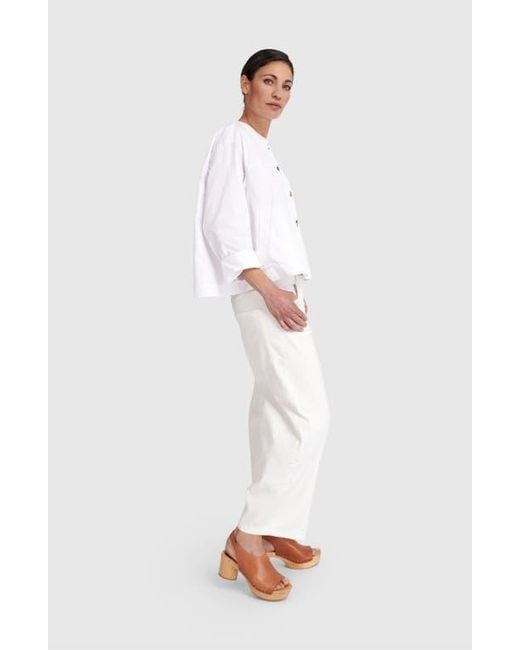 Alembika White Side Streets Topper Jacket