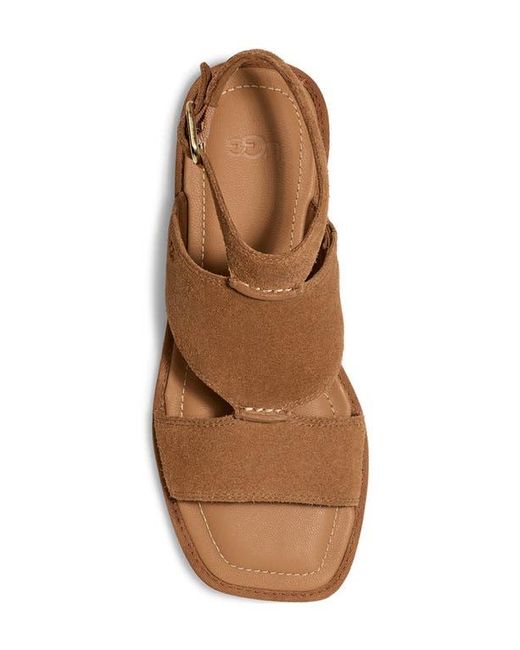 Ugg Brown Delray Ankle Strap Sandal