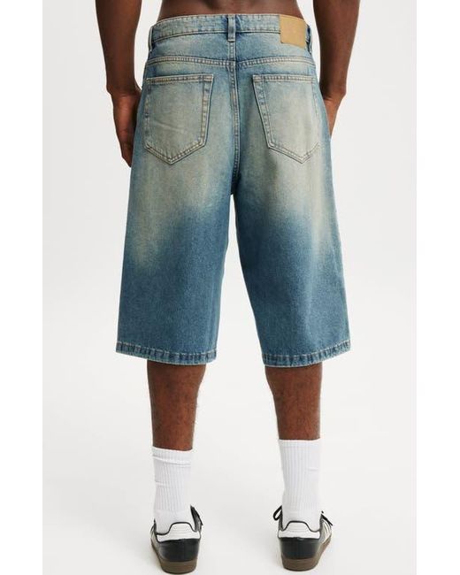 Cotton On Blue Super Baggy Jort for men
