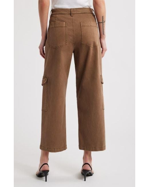 FRAME Brown The Station Crop Cargo Pants