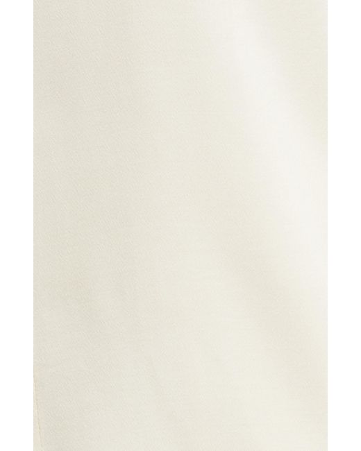 Nordstrom White Satin Shirt