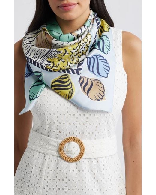 Echo Green Sail Away Silk Square Scarf