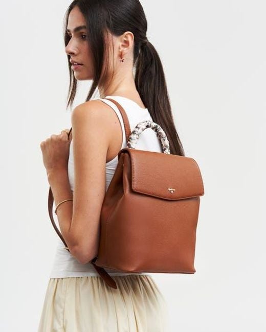 Fable England Brown Laura Small Backpack
