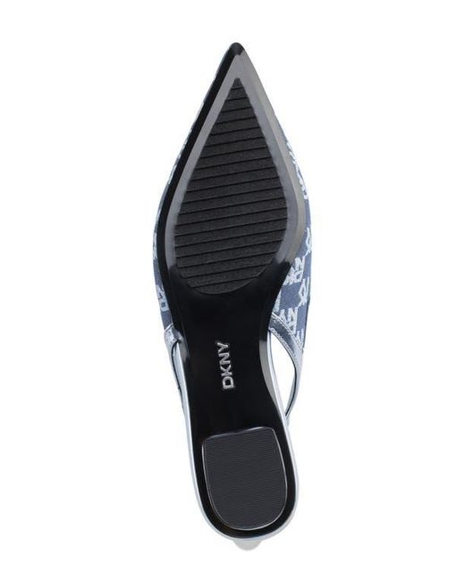 DKNY Blue Millbury Slingback Pointed Toe Flat