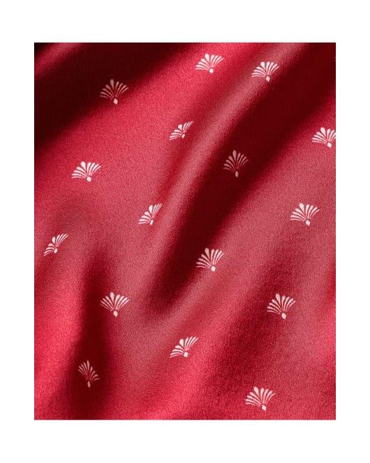 Petite Plume Red Mulberry Silk Robe