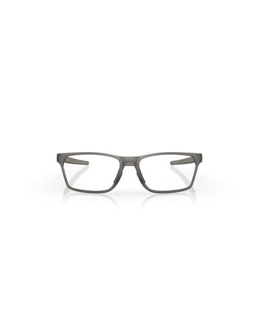 Oakley Gray 55Mm Rectangle Optical Glasses for men
