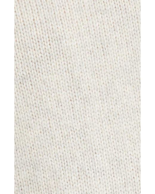 Bella Dahl White Johnny Collar Pullover Sweater