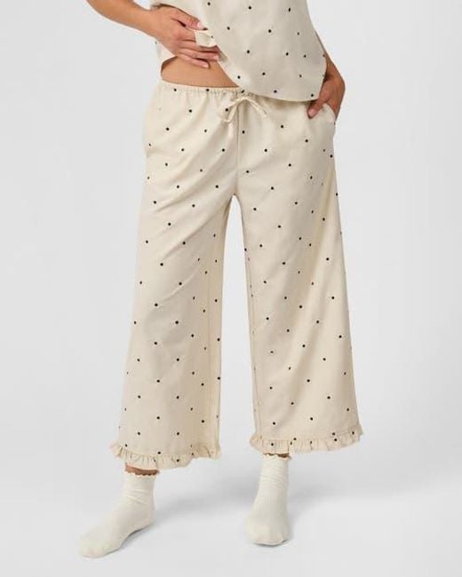 WeWoreWhat Natural Ruffle Pull-On Pants