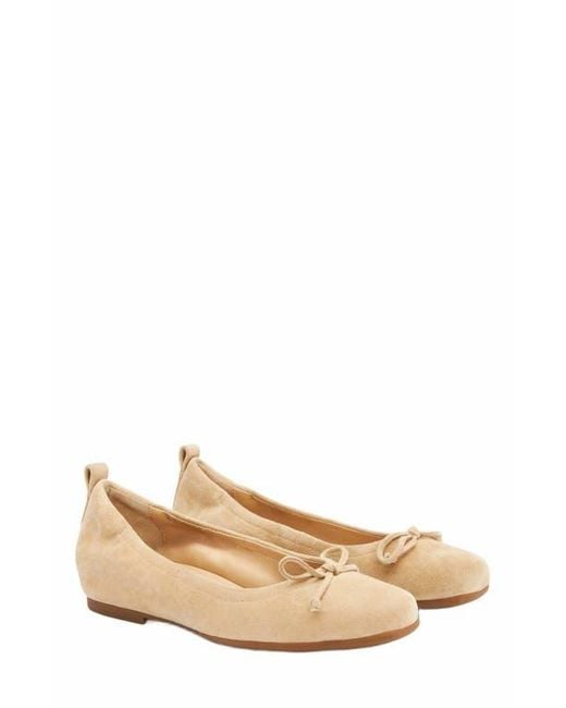 ABEO White Cadence Bow Ballet Flat