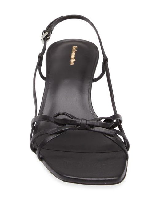 Reformation White Sally Slingback Sandal