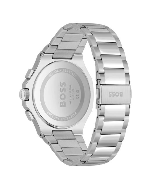 BOSS by HUGO BOSS Tapered Chronograph Bracelet Watch in Gray for Men | Lyst