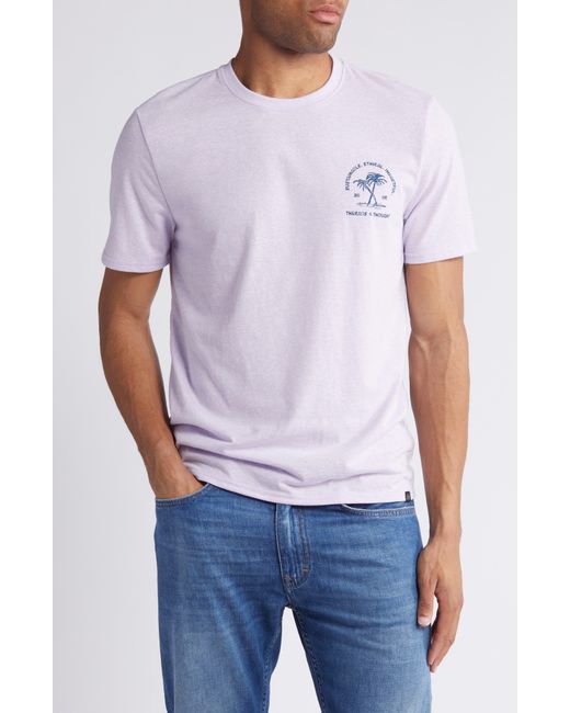 Threads For Thought Purple Palm Grove Graphic T-shirt for men