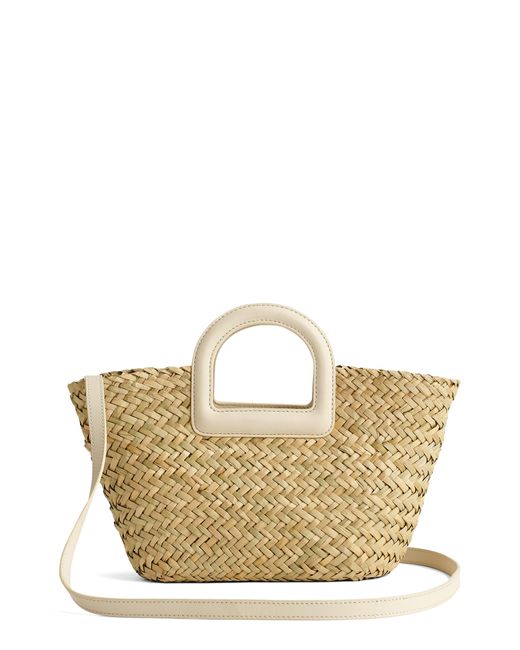 Madewell Multicolor Mini Woven Seagrass Crossbody Basket Bag