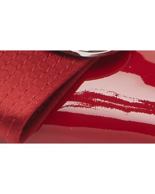Versace Red Medusa Bow Pointed Toe Slingback Pump