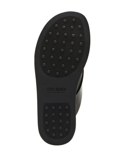 Steve Madden Black Cicero Flip Flop for men