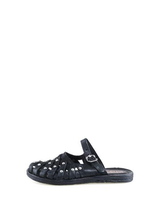 A.s.98 Black Ryatt Slide Sandal