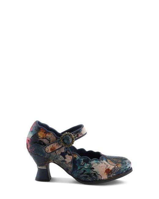 Spring Step Blue Adodora Mary Jane Pump