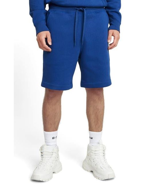 G-Star Blue Premium Core Sweat Shorts for men