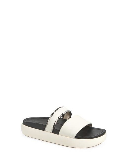Olukai White Pae Slide Sandal