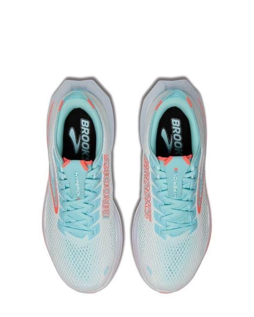Brooks White Hyperion 3 Running Shoe