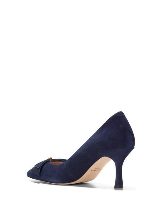 Cole Haan Blue Felicia Bow Pointed Toe Pump