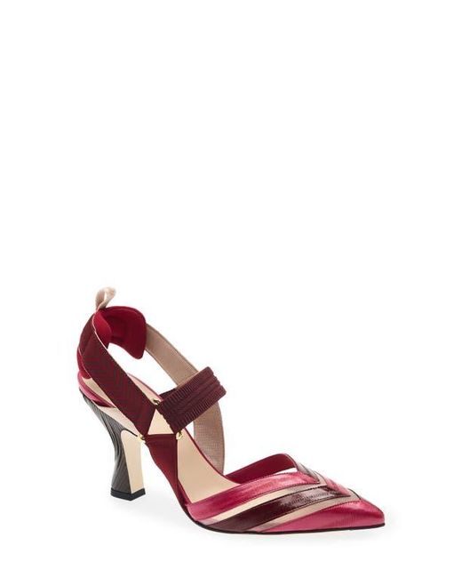 Fendi Pink Colibri Slingback Pump